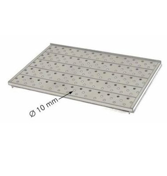 Plateau perforé en inox