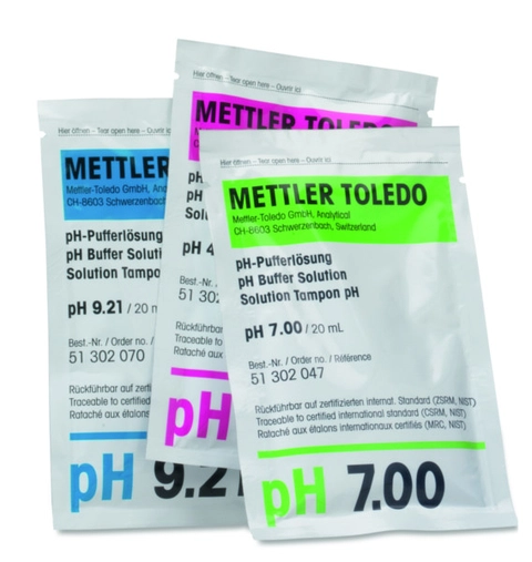 3 x 10 sachets Arc-en-ciel I (pH 4.01/7.00/9.21) - Solutions tampons - Mettler toledo