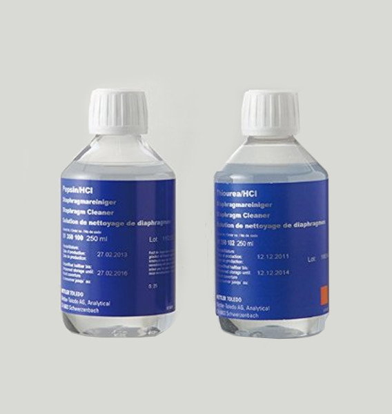 51350100 - Pepsine-HCL pour nettoyage des électrodes - flacon de 250 ml - Mettler Toledo