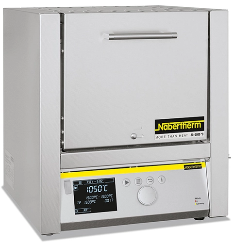 Spécifique substances agressives : four à moufle professionnel Nabertherm L9/11/SKM, programmateur C550