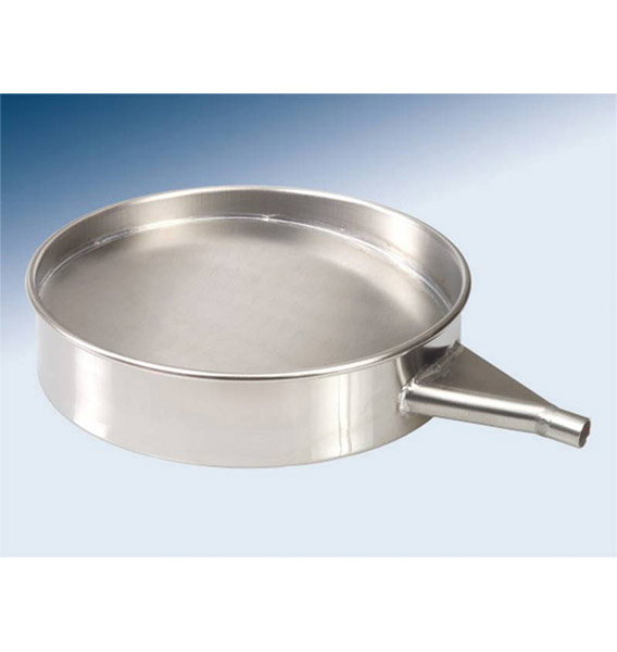 Fond récepteur avec goulotte d'évacuation 