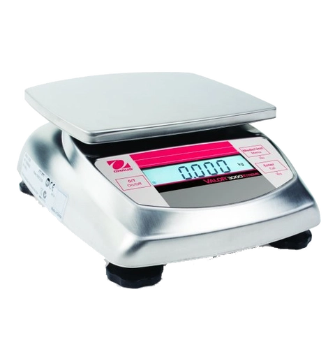Pesage : balance inox agroalimentaire Ohaus Valor 3000 Xtreme haute résolution - 6 kg - OHAUS
