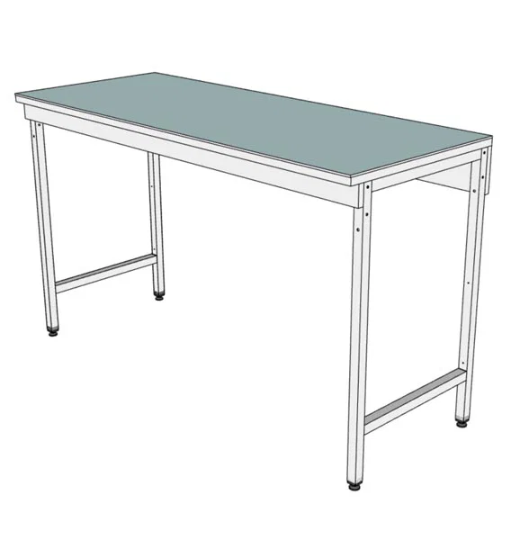 Paillasse murale verre émaillé - L1500 x p600 x H900 mm