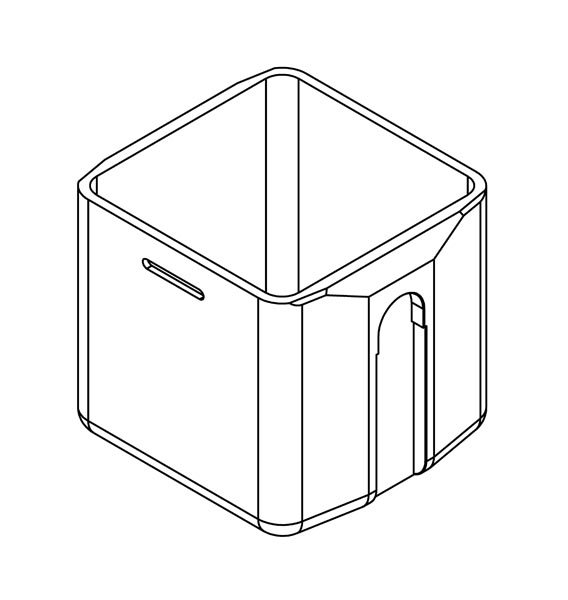 Nacelle rectangulaire 750 ml – Optika