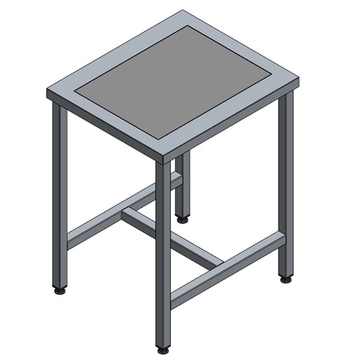 Table de pesée anti-vibration inox soudé AISI 304 - L600 x p700 x H900 m