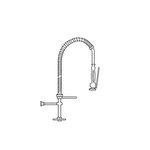 Robinet douchette Inox monotrou - Bano International