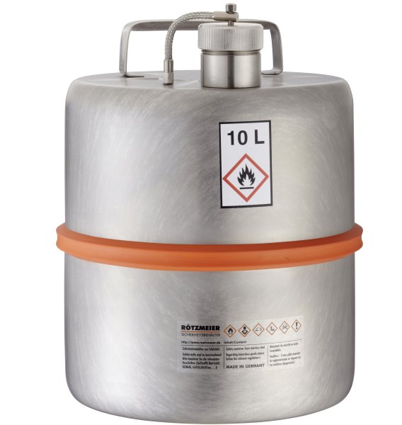 Fût de sécurité 10TZ - 10L - Bouchon fileté 1 ½" - Rötzmeier