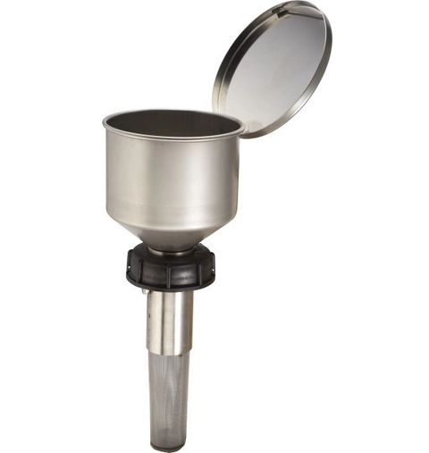 Entonnoir de sécurité TK71 - inox - avec bouchon plastique - Rötzmeier