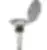 Entonnoir de sécurité plat TK71-180 - inox - avec bouchon plastique - Rötzmeier