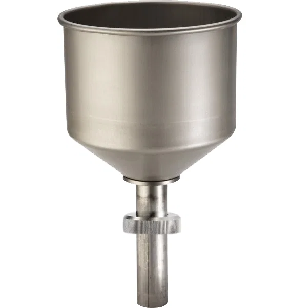Entonnoir de sécurité droit TR1V - inox - sans filetage - Rötzmeier