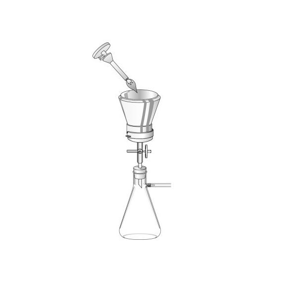 Rampe 1 poste Combisart inox avec entonnoir 100 ml - Sartorius