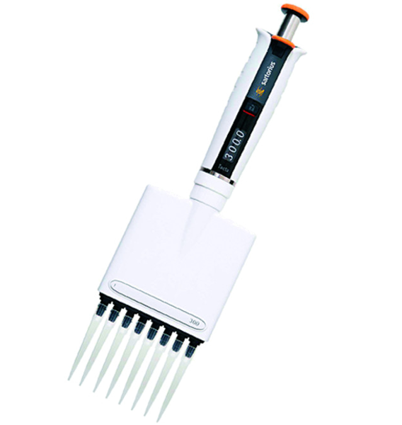 Pipette mécanique Biohit Tacta - 0.5-10 µl - 8 canaux - Sartorius