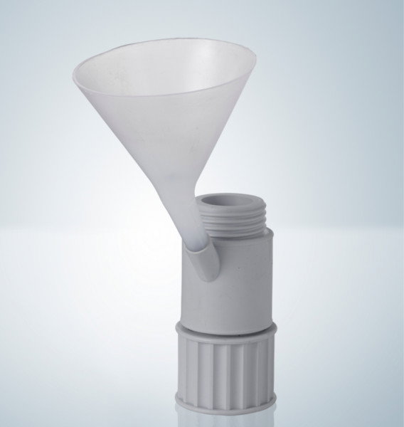 Adaptateur avec tubulure de remplissage RS 12/21 pour entonnoir - Hirschmann