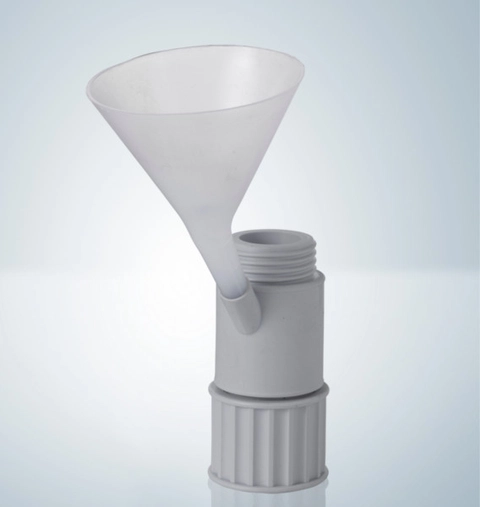 Adaptateur avec tubulure de remplissage RS 12/21 pour entonnoir - Hirschmann