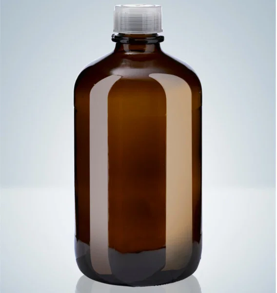 Flacon en verre ambré - 2500 ml - Filetage A45 - Hirschmann