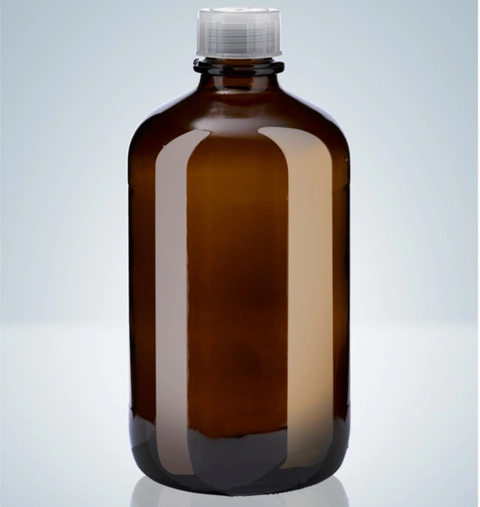 Flacon en verre ambré - 2500 ml - Filetage A45 - Hirschmann
