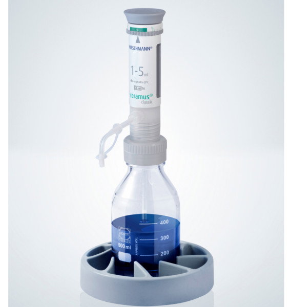 Distributeur Ceramus classic pour dosage manuel - 1.0 à 5.0 ml - Hirschmann