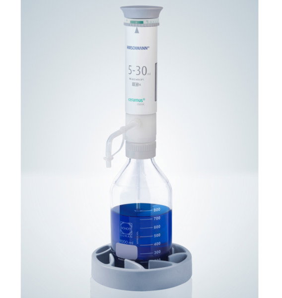 Distributeur Ceramus classic pour dosage manuel - 5.0 à 30.0 ml - Hirschmann