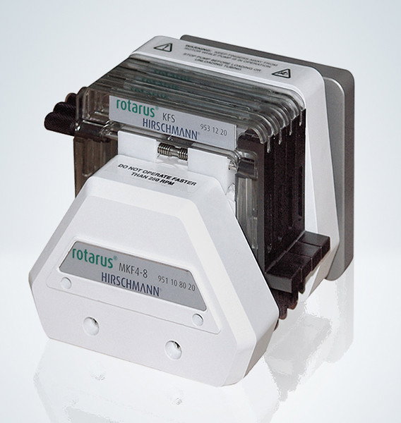 Tête de pompe multicanale Rotarus® MKF 4-8 - 4 canaux, 8 galets - Hirschmann