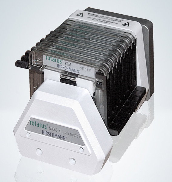 Tête de pompe multicanale Rotarus® MKF 8-4 - 8 canaux, 4 galets - Hirschmann