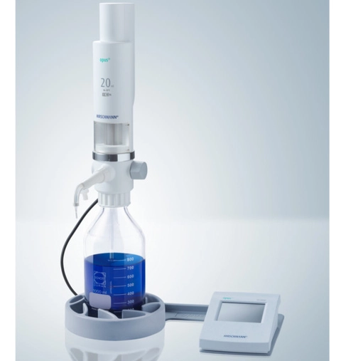 Distributeur motorisé OPUS Titration pour titrage - 20 ml - Hirschmann