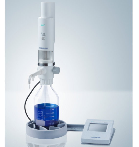 Distributeur motorisé OPUS Titration pour titrage - 50 ml - Hirschmann