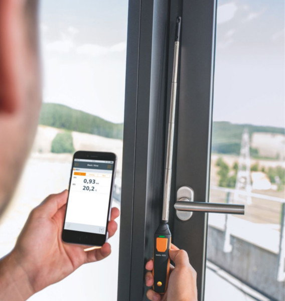 Thermo-anémomètre avec commande smartphone 405i - Testo