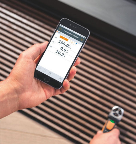 Anémomètre à hélice avec commande smartphone 410i - Testo