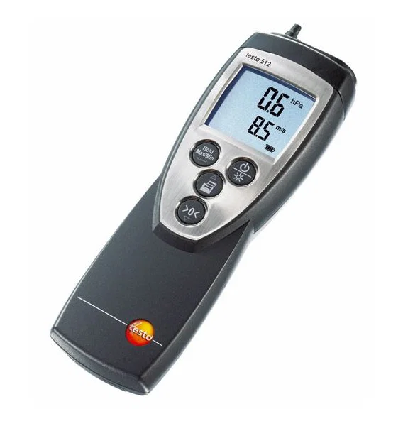 Mesure de pression différentielle : manomètre testo 512 - 0...2 hPa