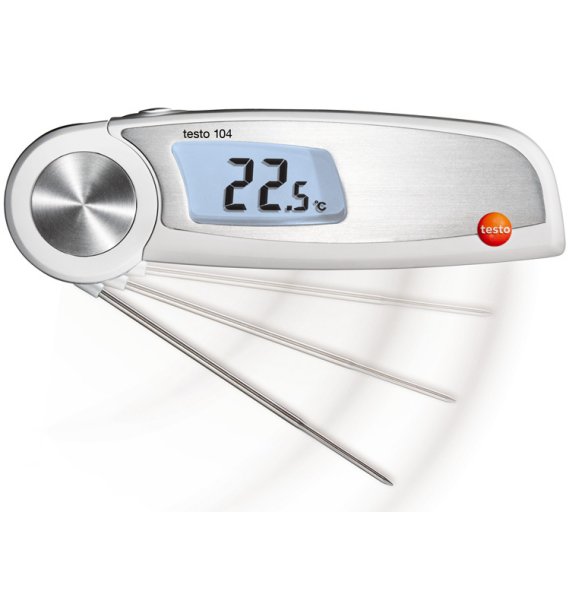 Thermomètre pour mesure à coeur repliable étanche Testo 104 - TESTO