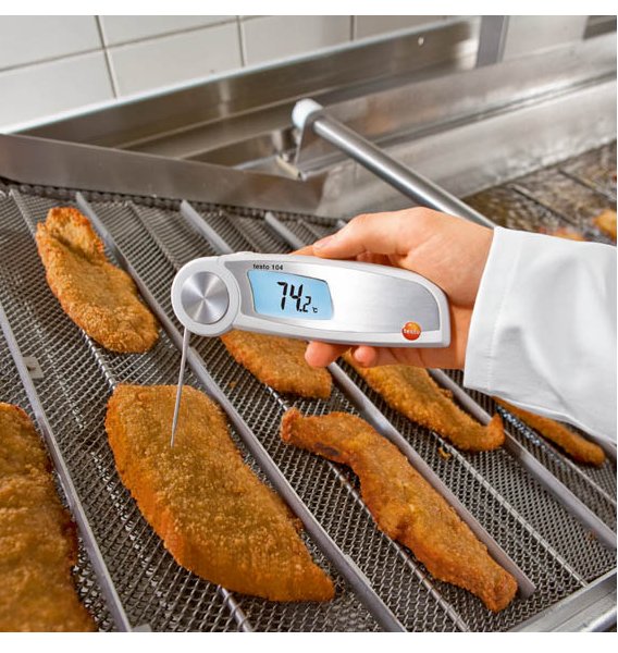 Thermomètre pour mesure à coeur repliable étanche Testo 104 - TESTO