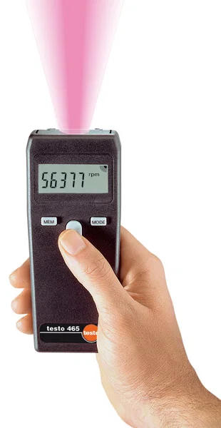 Mesure de la vitesse de rotation : tachymètre sans contact 465