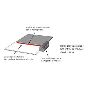 Thermo-plateau - Acier inox - Pour matériaux corrosifs - Pour VO200 - Memmert