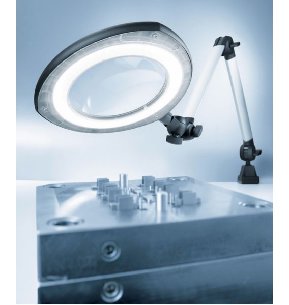 Lampe-loupe avec bras flexible LED TEVISIO - Waldmann