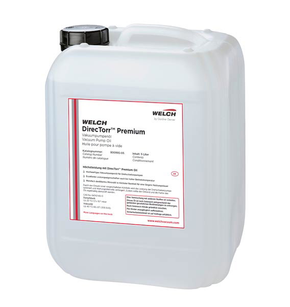 Huile pour pompe à vide - 5 litres