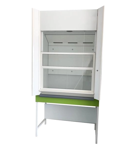Sorbonne - Classe M1 - 1 guillotine à vitre fixe - L1500 x p890 x H2500 mm